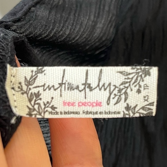 INTIMATELY Free People Sheer Ruffle Tank Top Lettuce Trim Hem - Picture 8 of 8